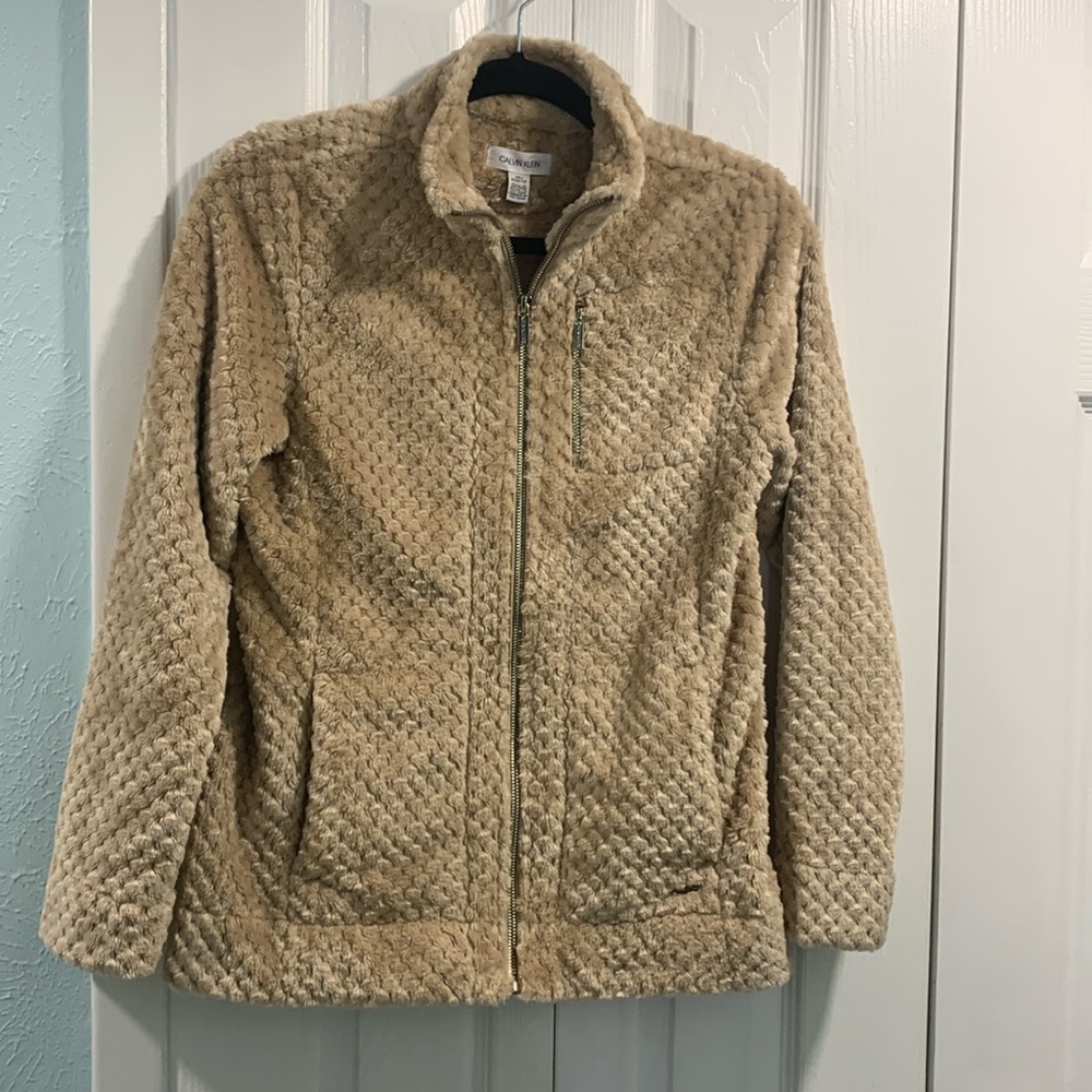 Soft Calvin Klein Full Zip Sweater